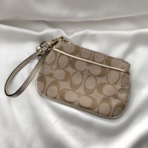 Coach Logo Wristlet